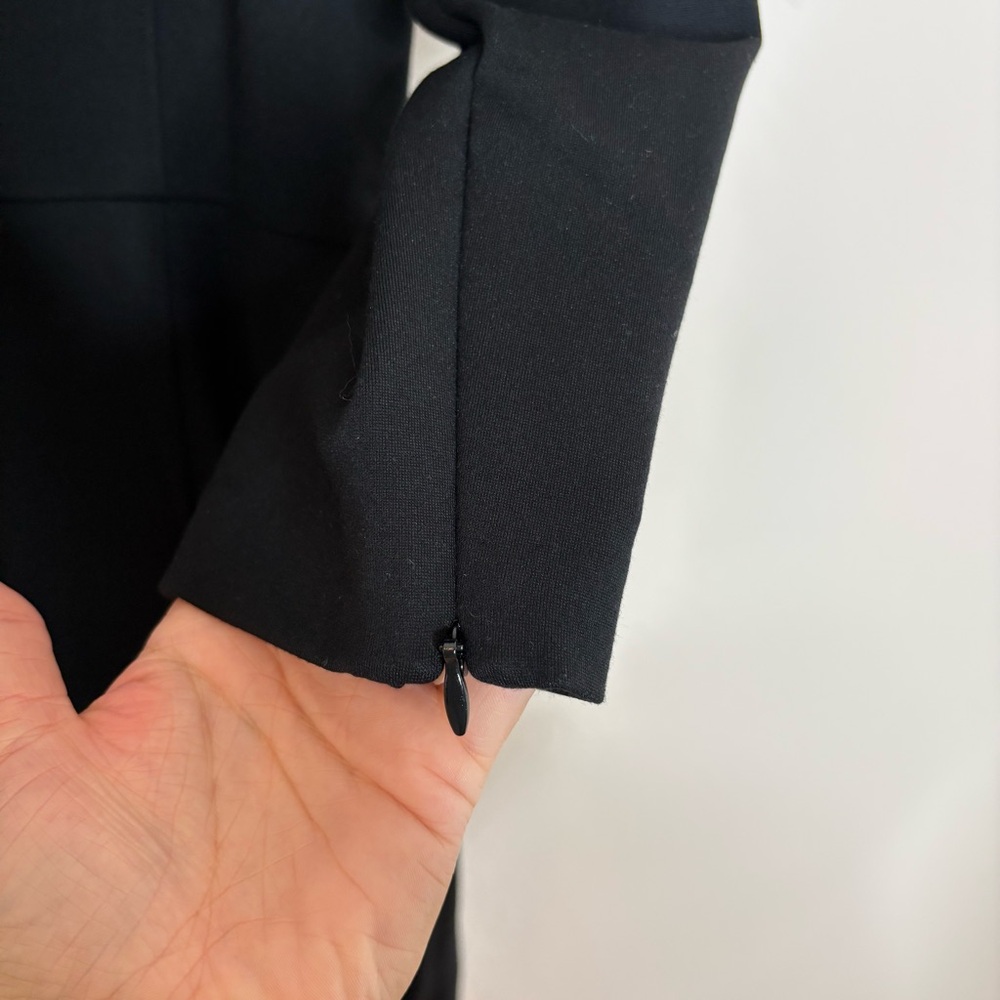 Spanx The Perfect Shift Dress Black Ponte Stretch Pockets Large - Picture 9 of 9